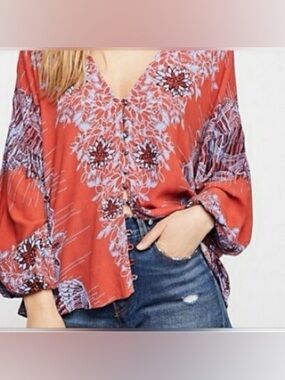 Free people birds of feather top